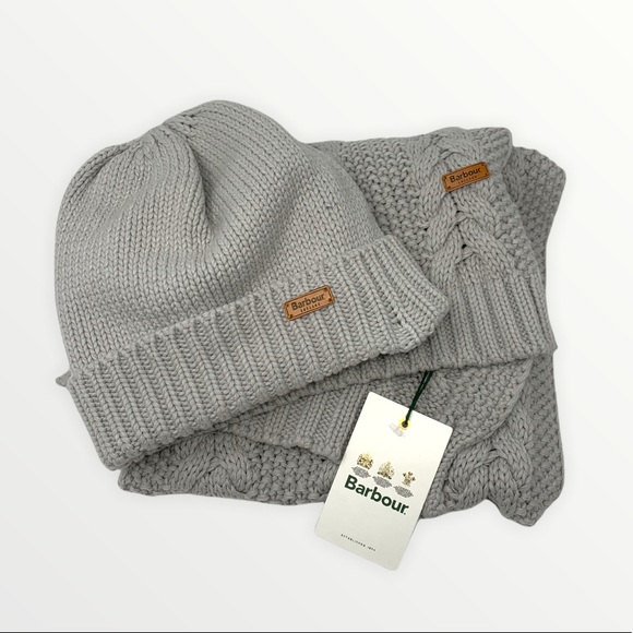 Barbour Cable Beanie Scarf 